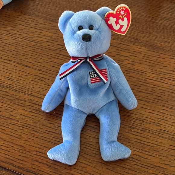 Ty Other - “America” Ty Beanie Baby with Embroidered Flag